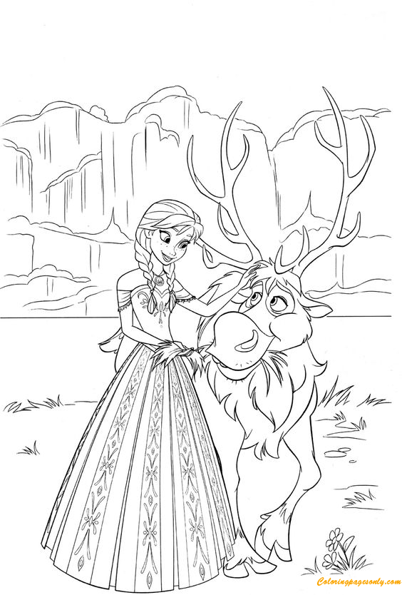 Anna And Seven Coloring Pages