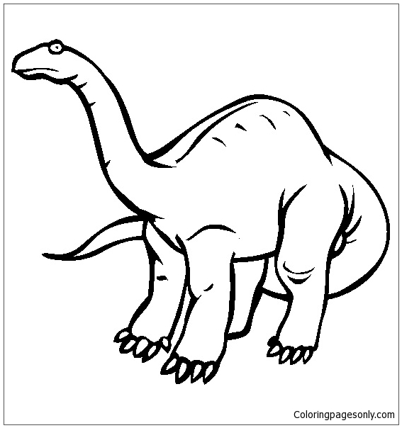 Apatosaurus 1 Coloring Page - Free Printable Coloring Pages