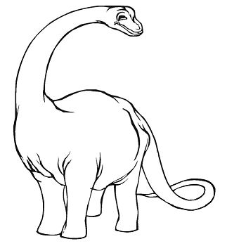 Apatosaurus Dinosaur Coloring Page
