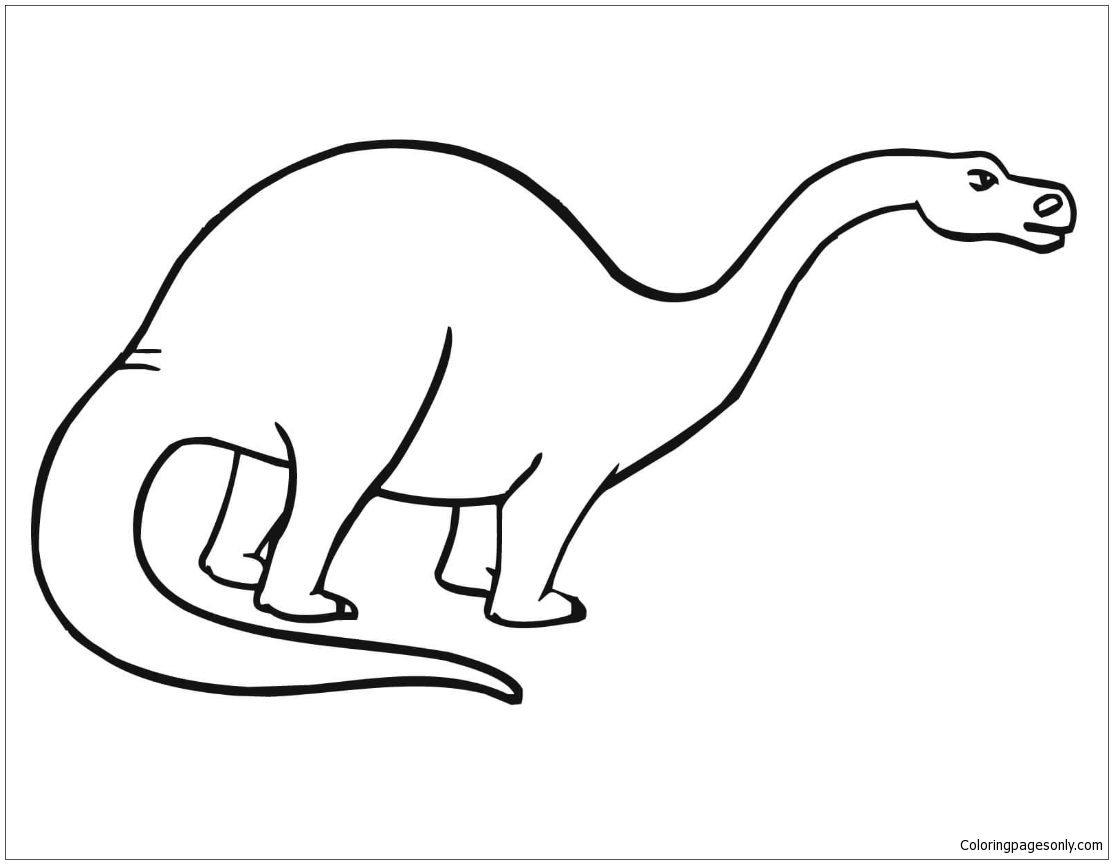 Apatosaurus Dinosaur Coloring Page Dinosaur Coloring Pages | Images and ...