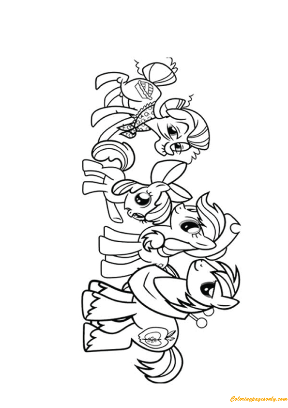Apple Acre Family Coloring Pages