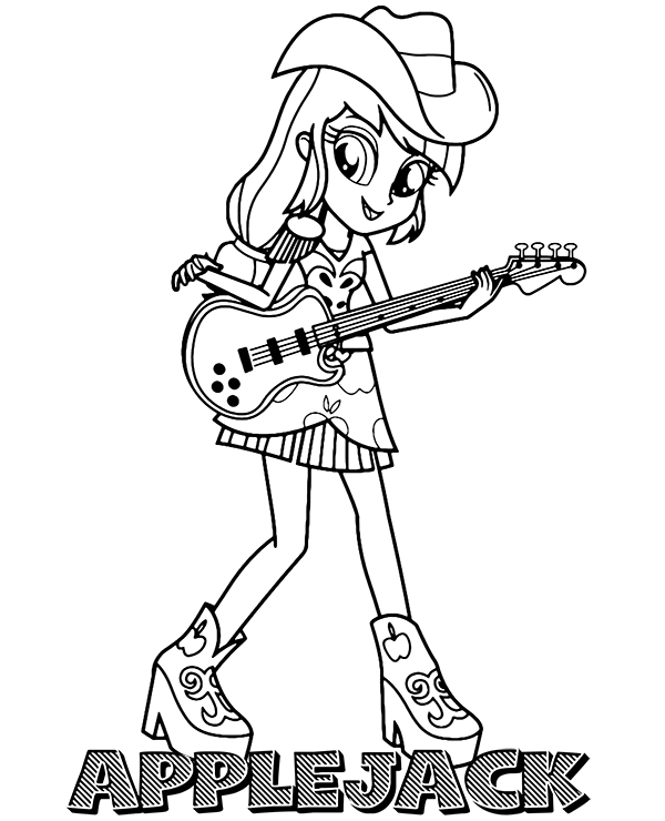Apple Jack Coloring Page