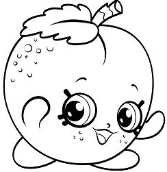 Apricot Shopkins Coloring Pages