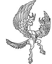 Página para colorir Archaeopteryx Invizimals Shadow Zone