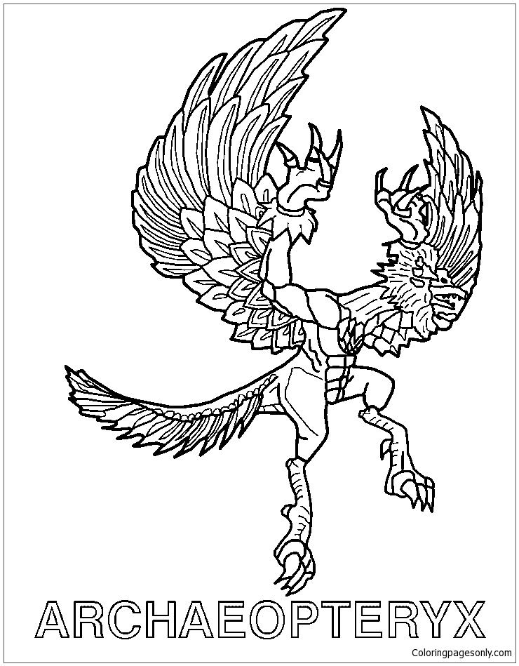 Download Archaeopteryx Invizimals Shadow Zone Coloring Pages ...