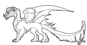 Arctic Dragon Coloring Pages