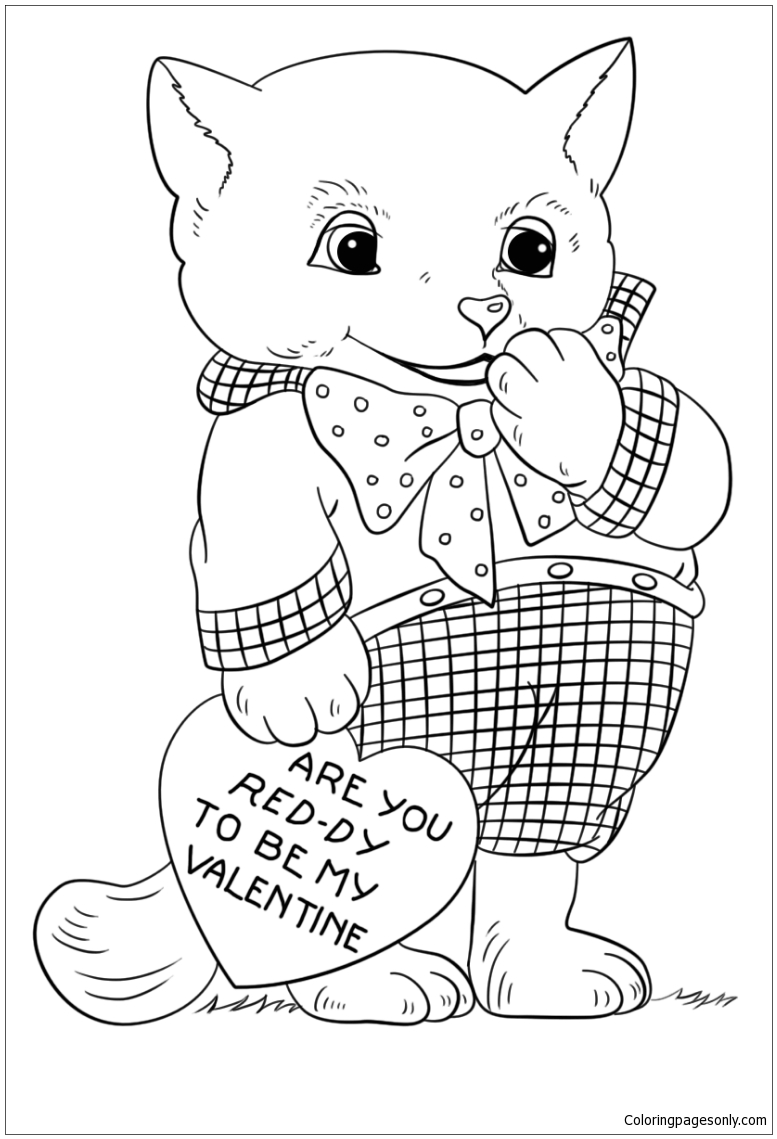 Are You Ready to Be My Valentine Coloring Pages