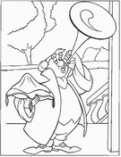 Assistant Of The Prince Play The Trumpet  from Cinderella Coloring Page