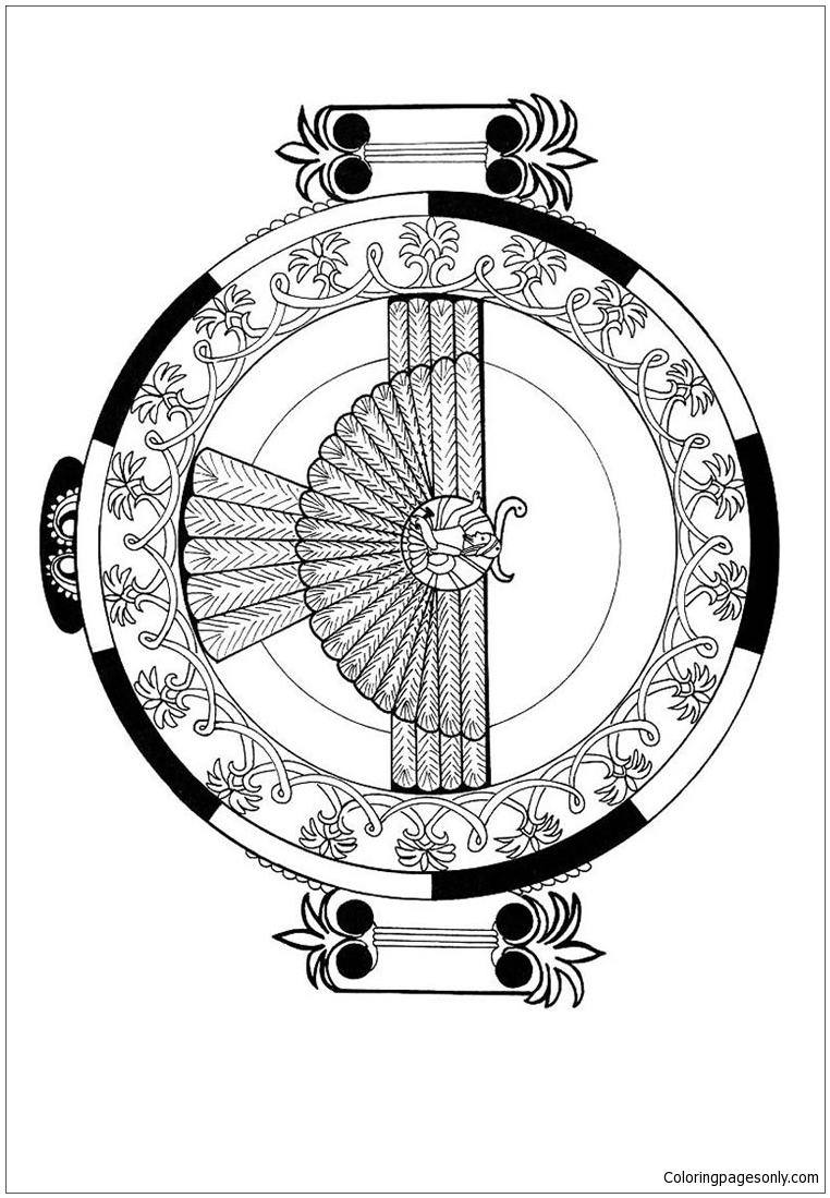 Assyrisches Flügelkreis-Mandala aus Mandala