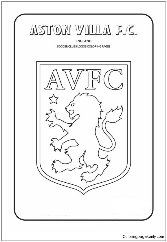 Aston Villa F.C. Coloring Pages