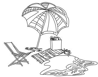 Astonishing Beach Coloring Pages