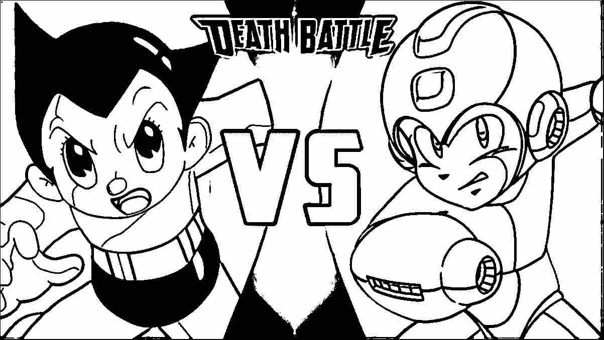 Astro Boy vs Mega Man X4 Coloring Pages