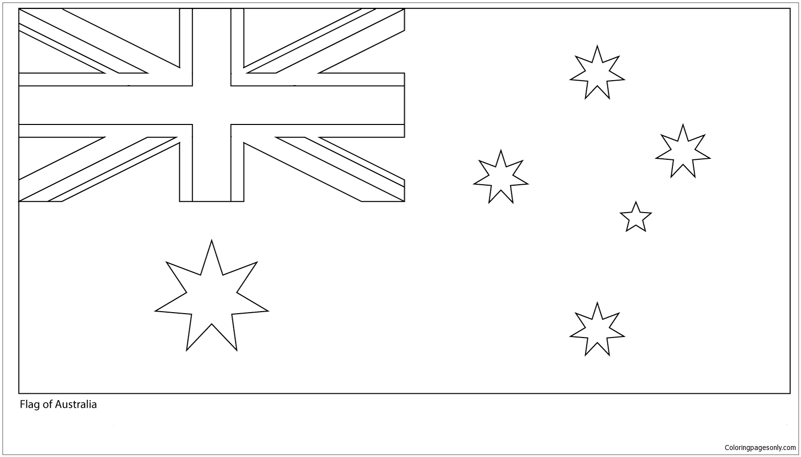 Download Flag of Australian-World Cup 2018 Coloring Page - Free Coloring Pages Online