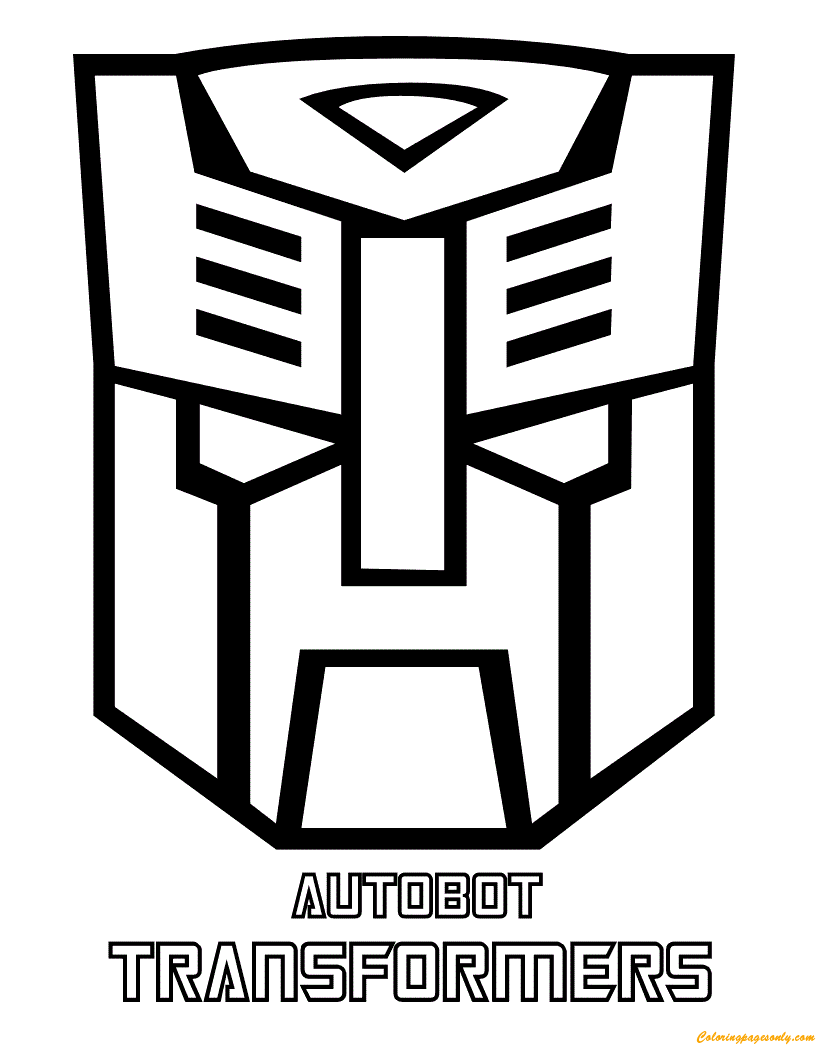 Autobot Transformers Logo Kleurplaat