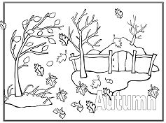 Autumn Scene – Image 2 Coloring Pages