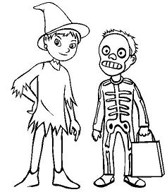 Awesome Halloween Coloring Page