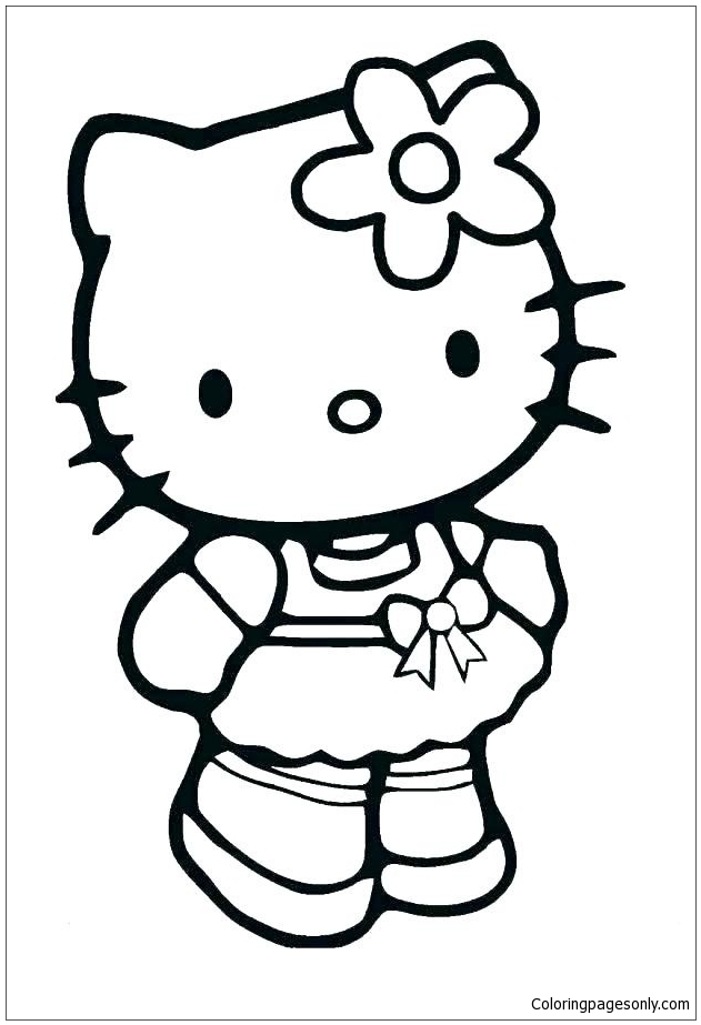 Baby Hello Kitty cute Coloring Pages - Cartoons Coloring Pages ...