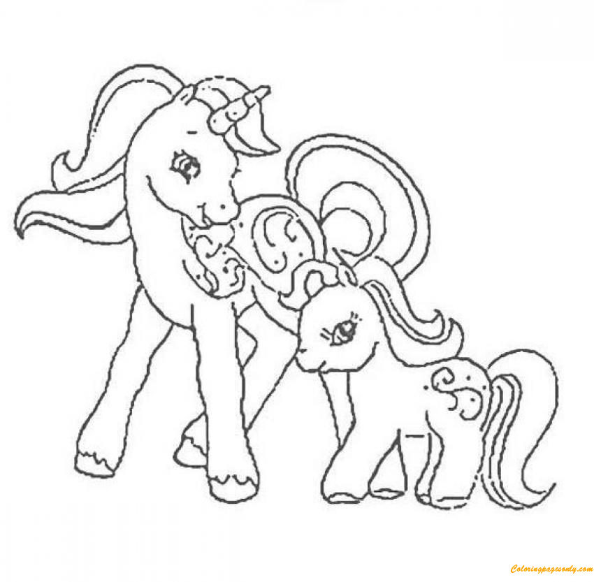 Baby Pony e mamma di MLP