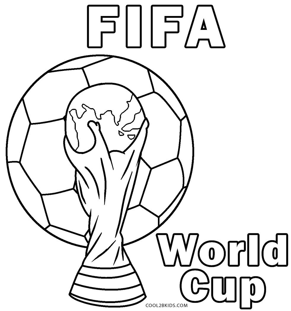 Balón y copa del logo de la Copa del Mundo