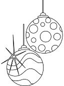 Balls Ornaments Christmas Coloring Pages