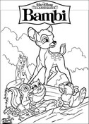 小鹿斑比华特迪士尼从 Bambi Coloring Page