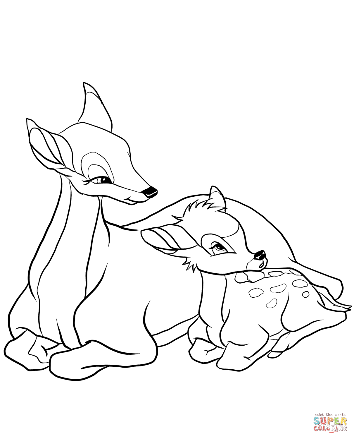 Bambi with His Mother from Bambi from Bambi