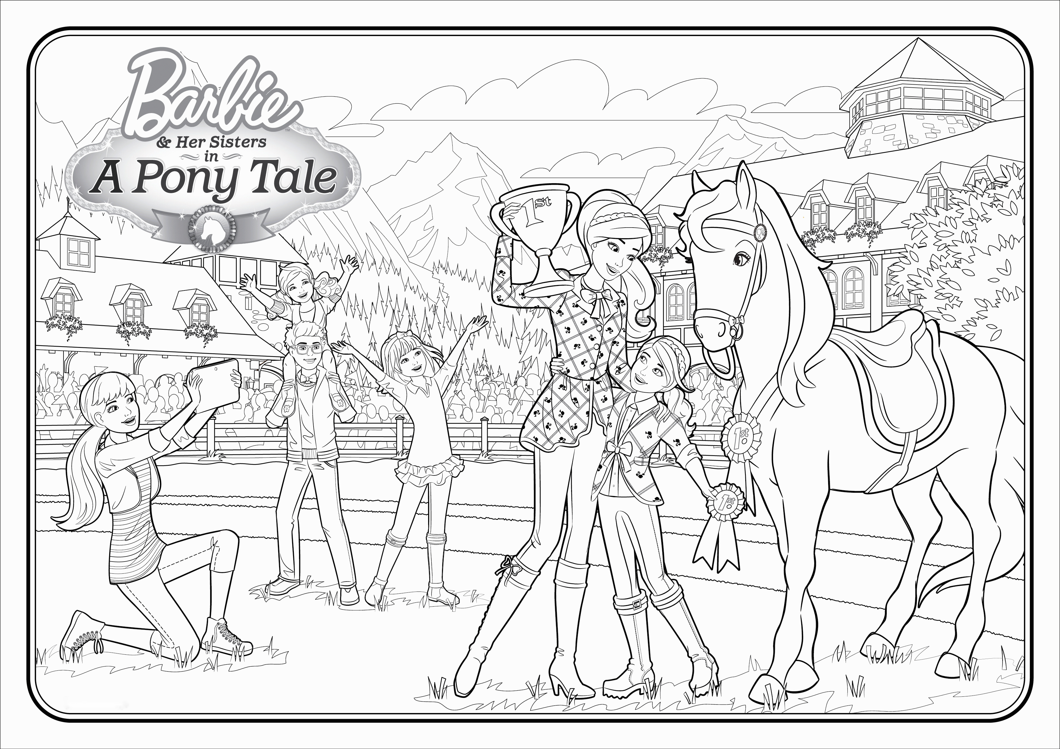 Лошадь Барби в сказке о пони от Лошади Барби