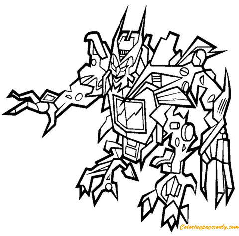 Barricade from Transformers Coloring Page