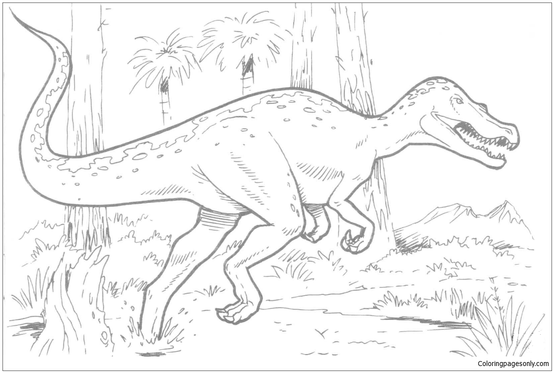 Dinosauro Baryonyx dei dinosauri saurischi