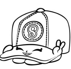 Baseball Casper Cap Shopkins Coloring Pages