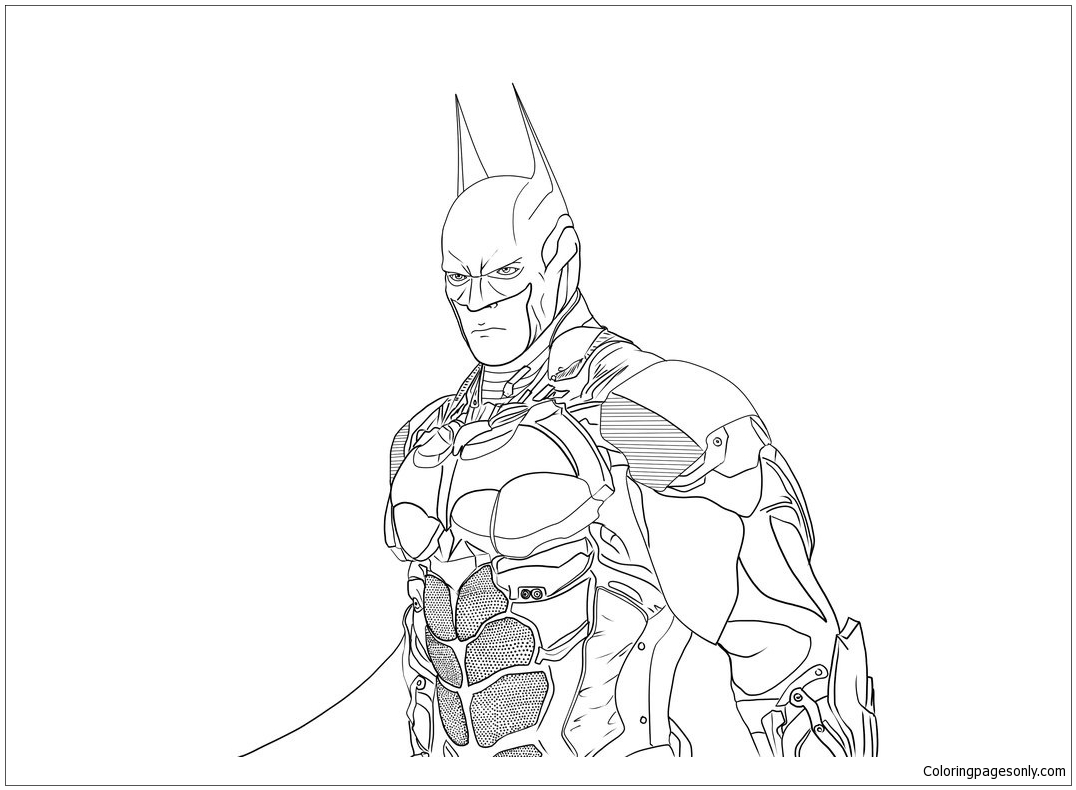 Batman Arkham Knight Lineart von Batman