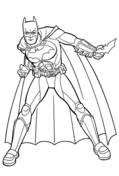 Batman, the Caped Crusader from Batman Coloring Page