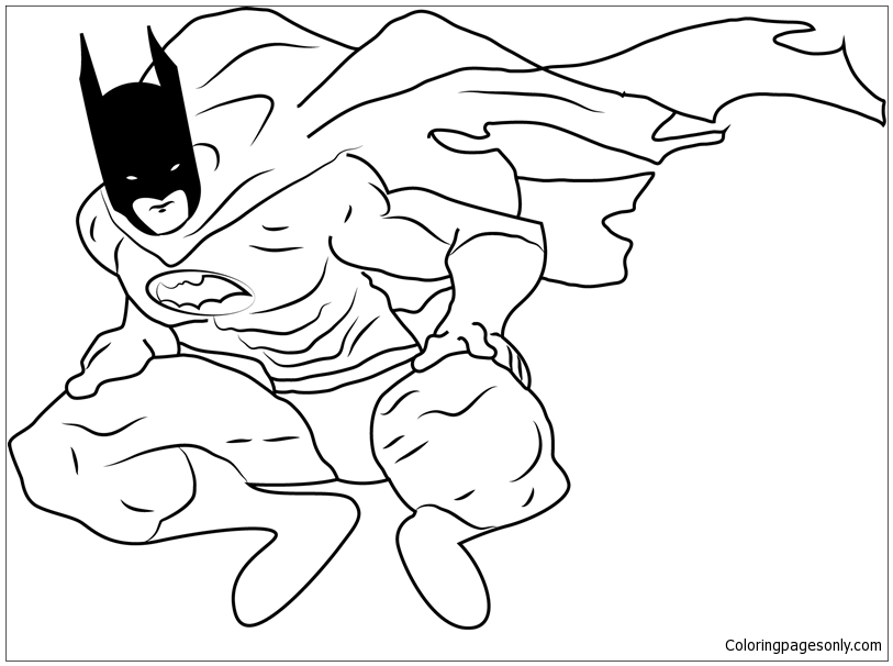 Batman Finished Coloring Pages