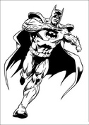 Batman Is Running  from Batman Coloring Pages