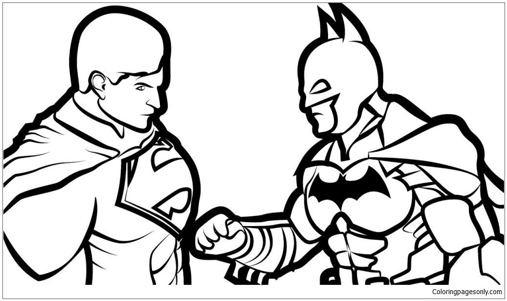 Download Batman Vs Superman 2 Coloring Page - Free Coloring Pages Online