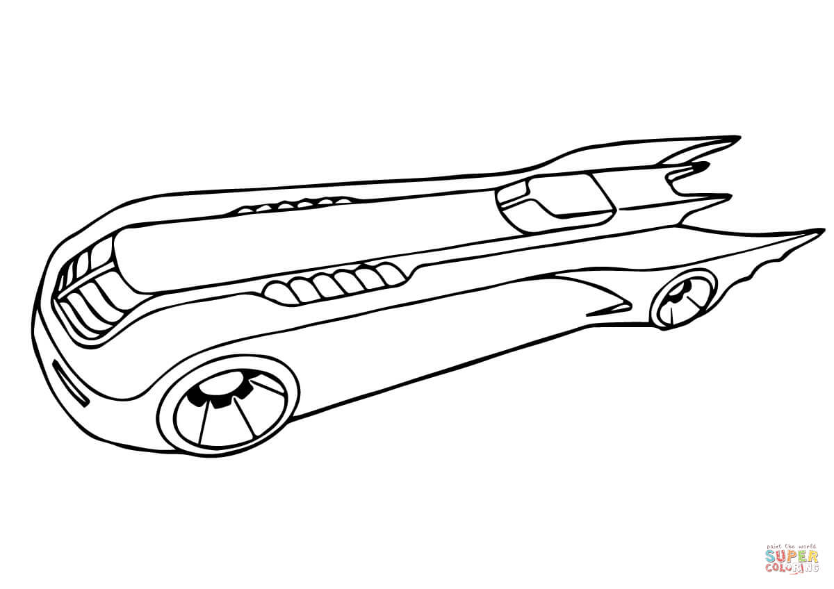 Batman's Vehicle from Batman Coloring Pages - Cartoons Coloring Pages