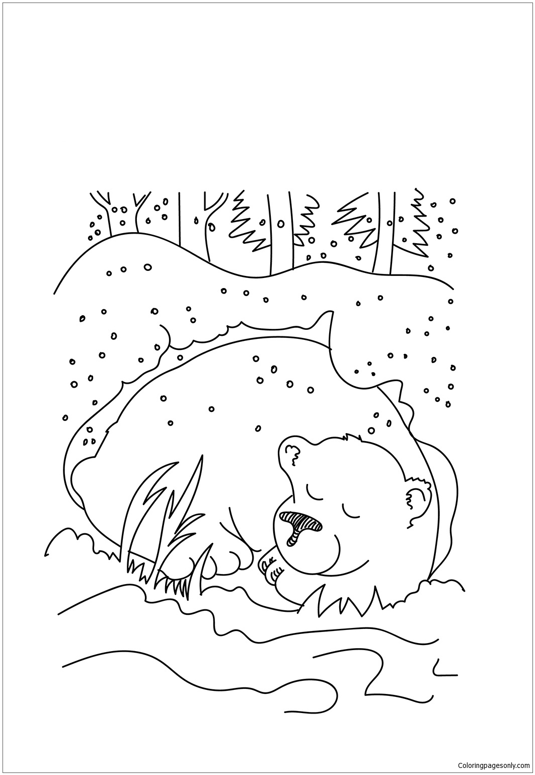 Hibernation Pages Coloring Pages