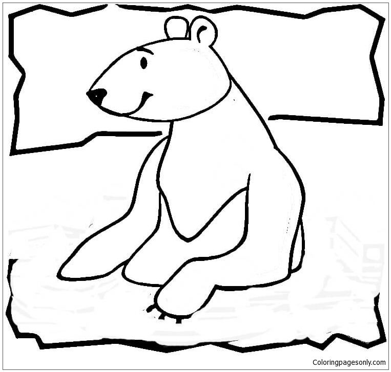 Bear North Pole Coloring Pages