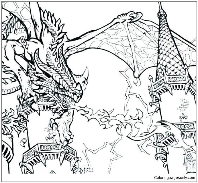 Bearded Dragon Coloring Pages - Dragon Coloring Pages - Coloring Pages