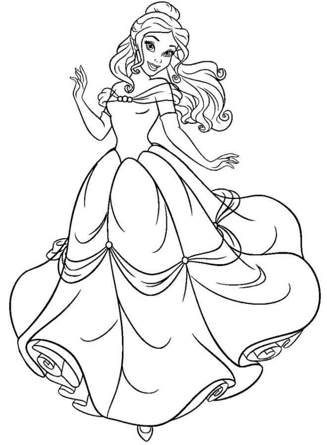 Beautiful Belle Coloring Pages Beauty And The Beast Coloring Pages Coloring Pages For Kids And Adults