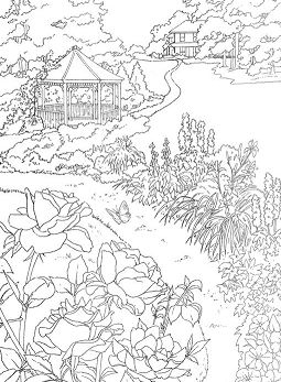 Beautiful Garden Coloring Page