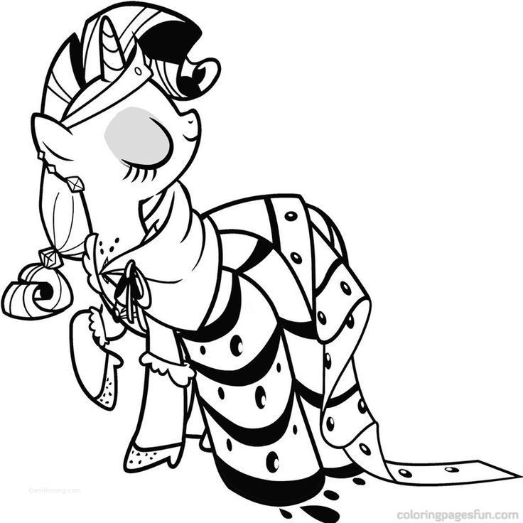 Beautiful Little Pony Coloring Page