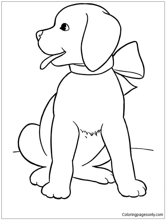 Beautiful Puppy Coloring Pages