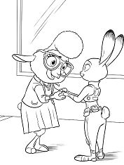 Beautiful Zootopia Coloring Pages