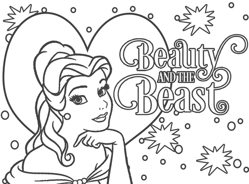 Beauty And The Beast Coloring Pages Cartoons Coloring Pages Free Printable Coloring Pages Online
