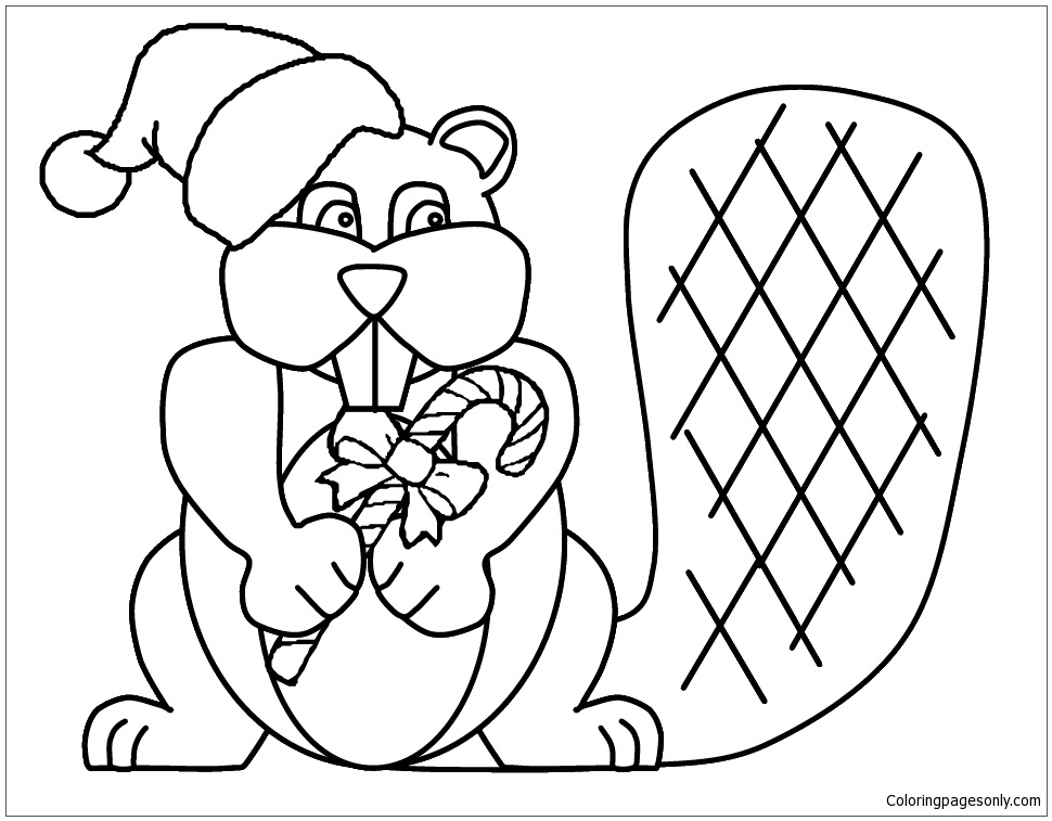 Beaver Coloring Pages - Holidays Coloring Pages - Free ...