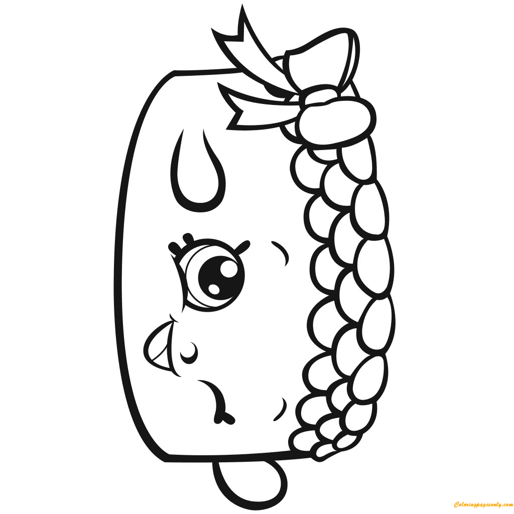 becky birthday cake shopkin coloring page Coloring shopkins pages ...