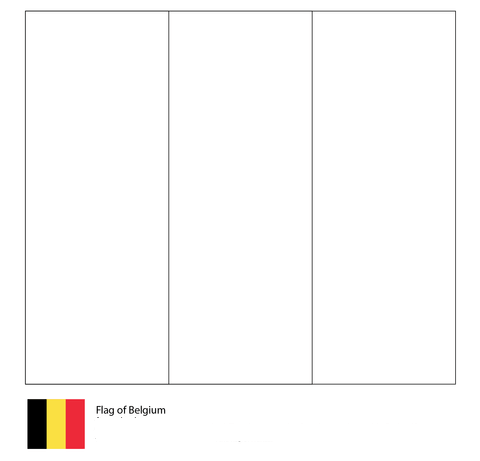 Flag of Belgium-World Cup 2018 Coloring Page