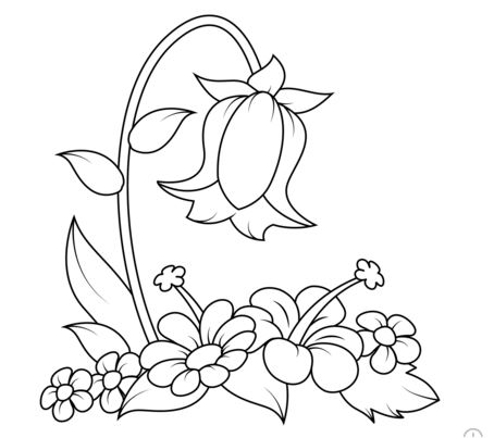 Bell Flower Coloring Pages