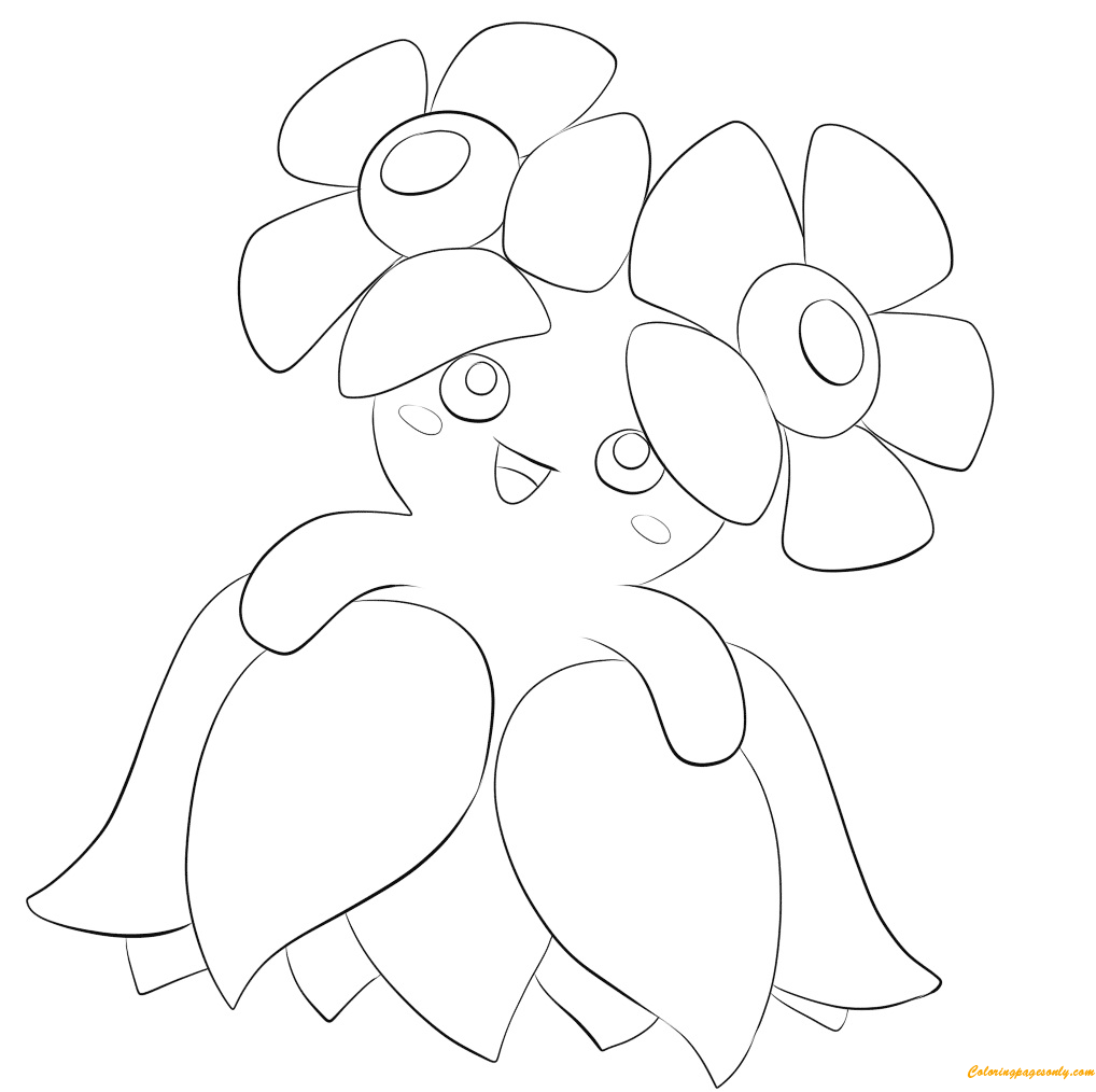 Bellossom Pokemon Coloring Page Free Coloring Pages Online